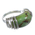 Authentic Sterling Silver Southwestern Turquoise Ring Size 6-1/2 RX80947